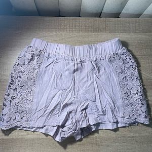 Pastel purple shorts